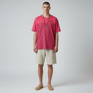 Sol Angeles Men’s XL Capri Stripe Yolk Crew | Cotton Blend Coastal Tee NWT